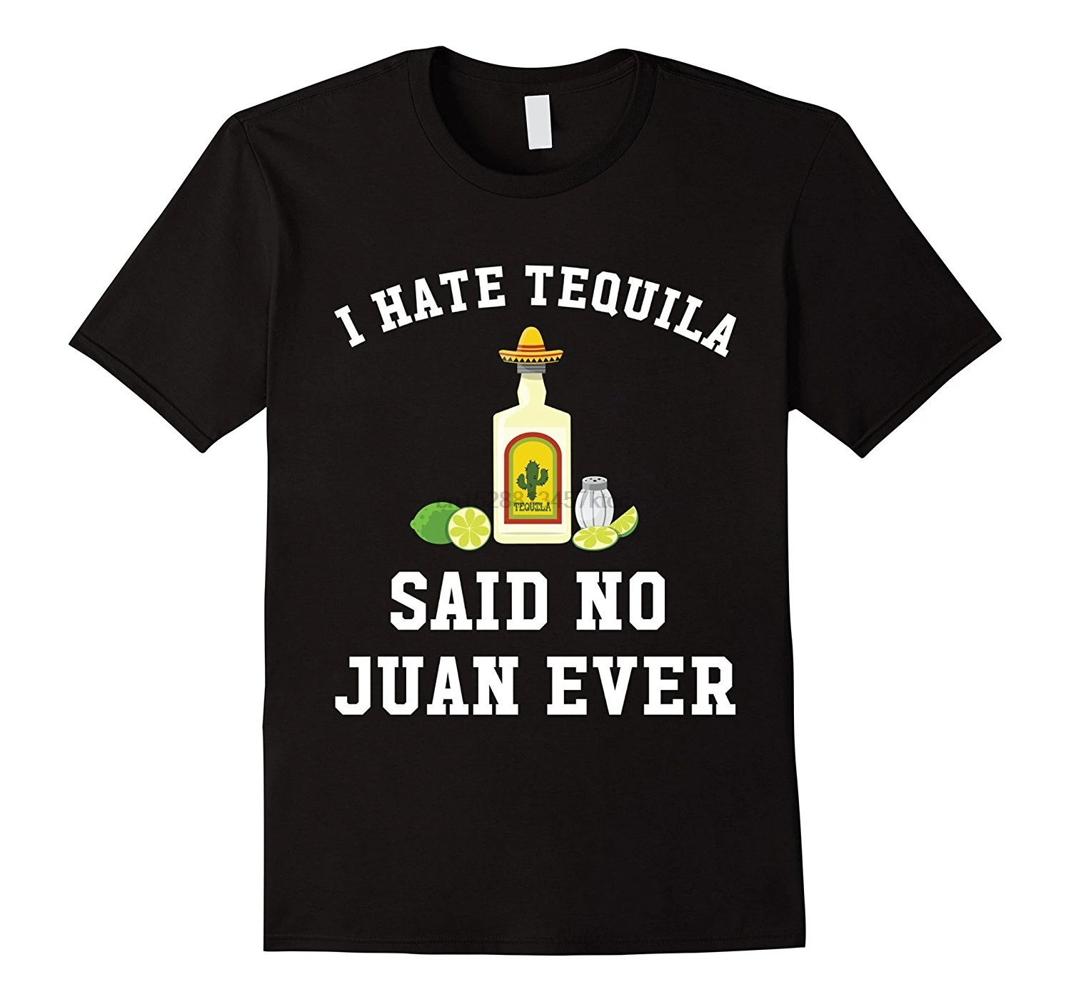 Футболка I Hate Tequila Said No Juan Ever Cinco De Mayo с короткими рукавами 100% хлопок Мужская