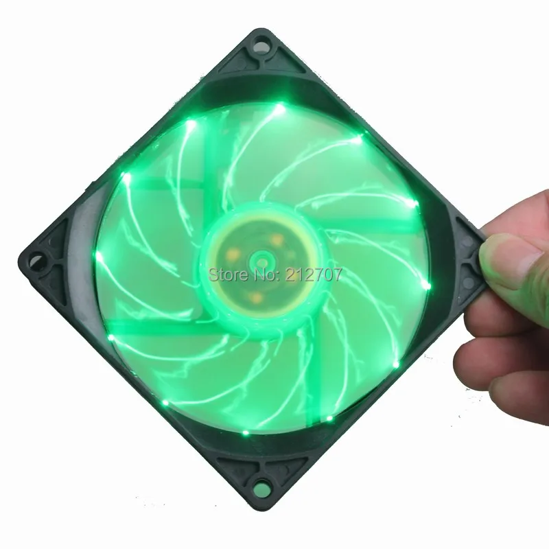 92mm led fan green 4