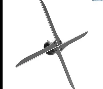 

3D holographic electric fan 4 leaf rotating led equipment projection advertising machine Air imaging wifi advertising projector