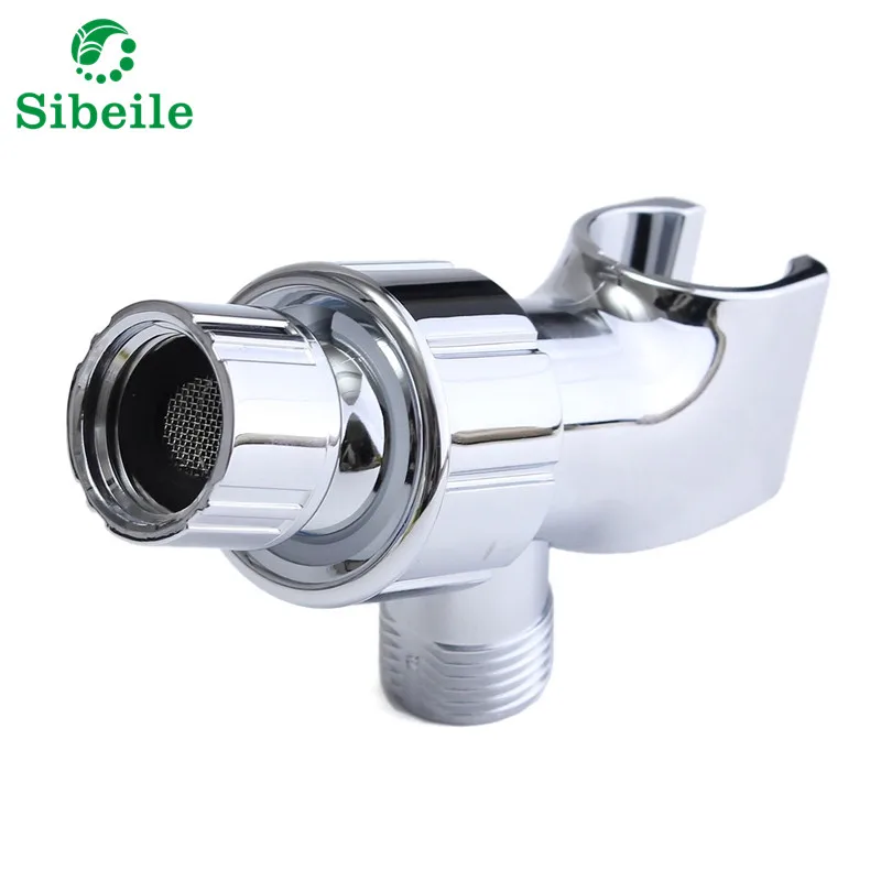 SBLE 3 way Diverter Valve Water Separator Shower Tee Adapter Adjustable Shower Head Holder Valve Bathroom Accessories ABS