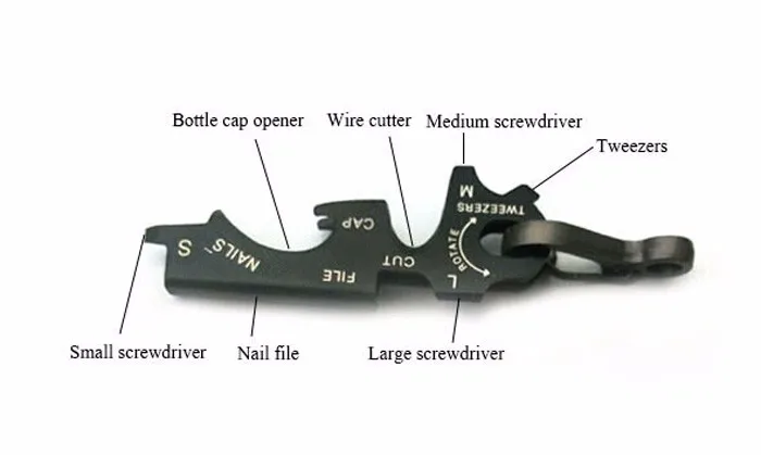 6 в 1 Карманный Набор инструментов для ключей+ 9 в 1 ключ для выживания многофункциональный карманный инструмент набор мультитулов