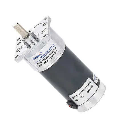 ZGB42FEE reductor de 12 V 24 V DC Motor de imán permanente marcha atrás 10/60/70/100/200/300/400/500 rpm