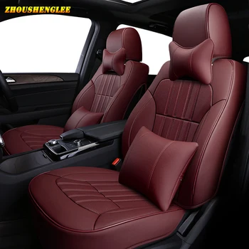 

Make Custom Leather car seat cover For Mitsubishi PAJERO OUTLANDER EX ASX Grandis Eclipse Cross galant Lancer Zinger auto seats