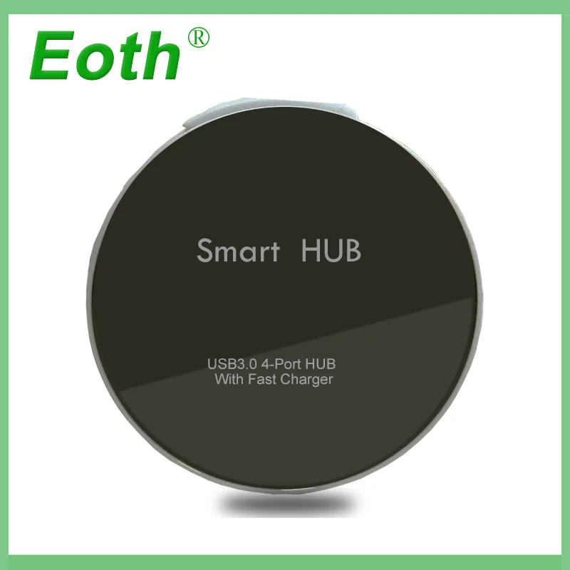 

Eoth Round 4-port USB Hub Office Computer Desk Foldable USB Splitter USB3.0 Hubs Converter Laptop/PC Expansion Interface