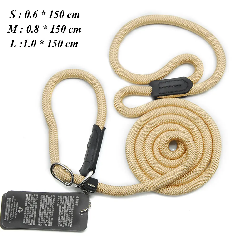 Dog Leashes For Small Dogs Collar Nylon Puppy Leash Collar Dog Leash For Large Dogs Basic Leashes Solid Rope (8)