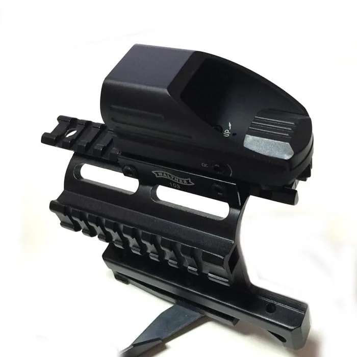 Hunting Tactical AK Holographic 1x22x33 Reflex Sight +AK Side Mount Quick QD Style 20mm Airsoft Green Red Dot Reflex Scope 2016 triji mro style red dot sight holographic sight for airsoft black low mount qd mount with plastic gift box