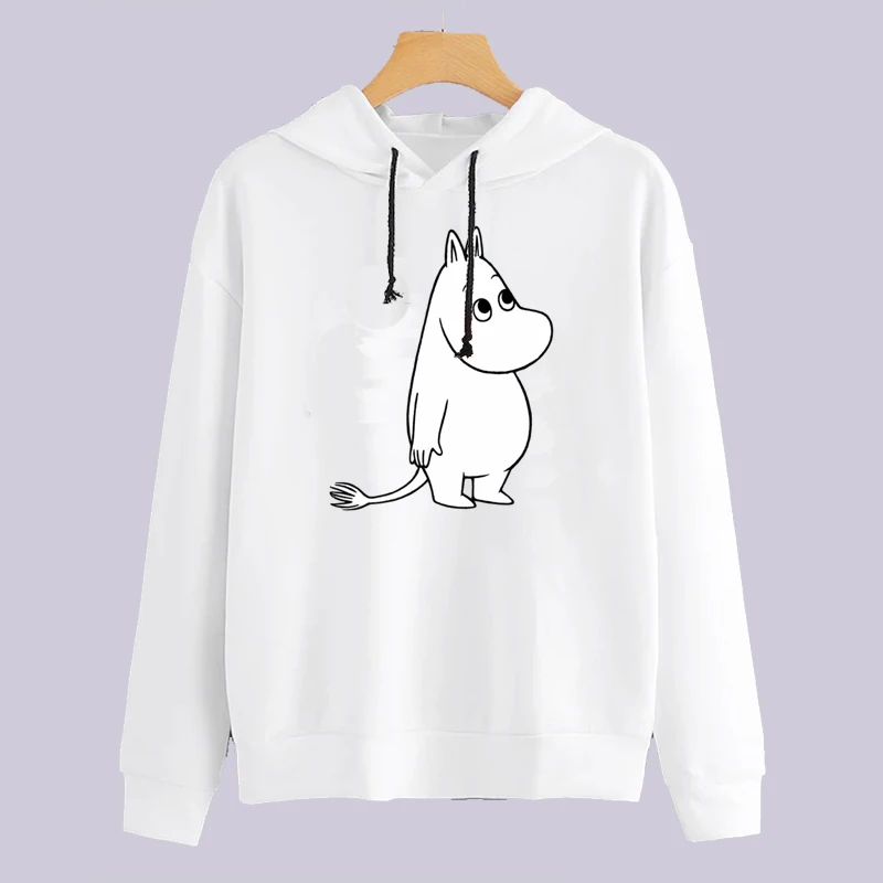 Женская толстовка с принтом Moomins забавная брендовая Толстовка каваи 2019 | одежда