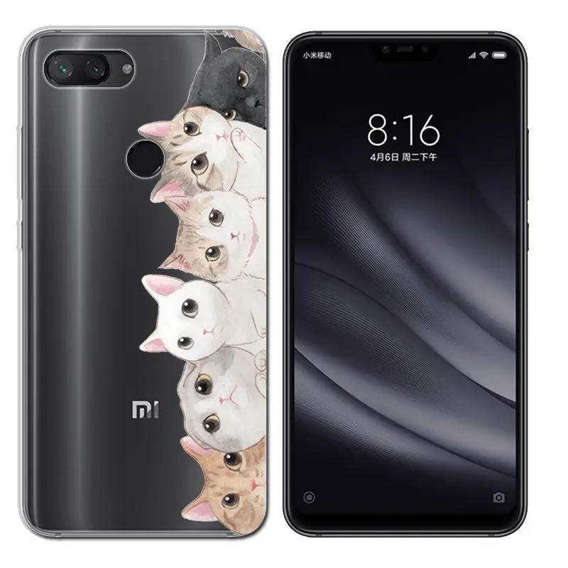 Cute Animal Fundas for Xiaomi Mi8 lite Silocone Case Xiaomi Mi 8 A2 A2 Lite for Soft TPU for Xiaomi Redmi 4X 6A Note5 Note6 Pro (10)
