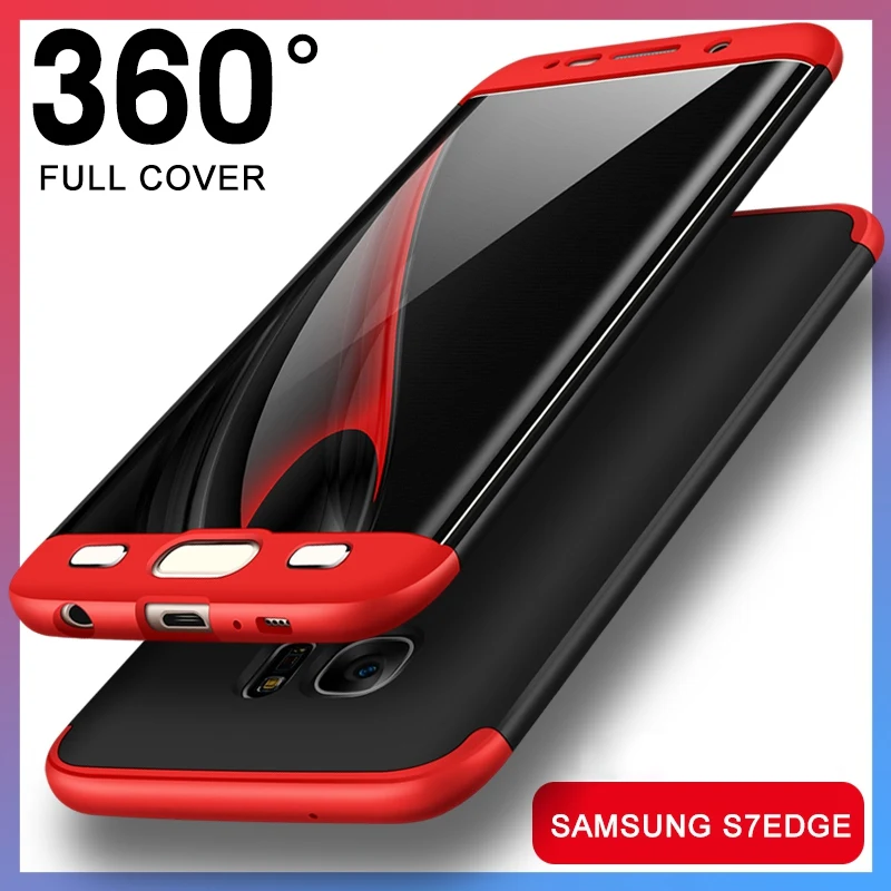 3 in 1 Plastic 360 Full Protection Phone Cover for samsung 01