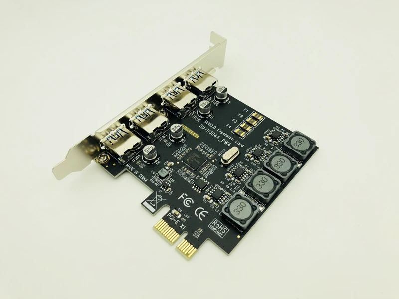 New 4Port USB 3.0 PCI-E Card USB3.0 HUB PCI Exprss PCI-E to USB 3.0 Expansion Card Adapter 5Gbps For Desktop Computer Components
