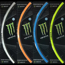 New 16 Strips Bike Car Motorcycle Wheel Tire Rim Stickers And Decals Decoration Stickers Car Styling Accessories Free shipping