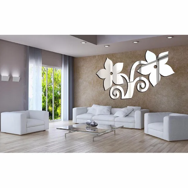 arbres stickers muraux creative argent miroir sticker bricolage ... - Decoration Murale Salle A Manger arbres stickers muraux creative argent miroir sticker bricolage ... - Decoration Murale Salle A Manger