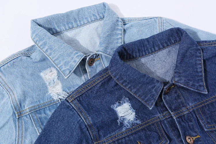MDINCN женская джинсовая куртка осенне-зимний винтажный обрезанный короткий джинсовый жакет с длинным рукавом Тонкий джинсовый пиджак