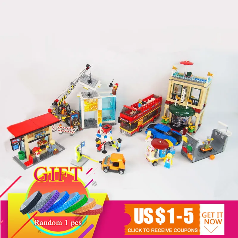 

02114 1356pcs Capital City Building Blocks Bricks Toys compatible 60200 City Series Bricks Kids Funny DIY Gifts lepin