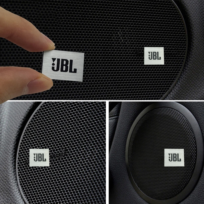 

1pcs Aluminum JBL Car Audio sticker Audio sticker for BMW Volkswagen Benz Honda Ford Toyota Cruz Audi Buick Mitsubishi Nissan
