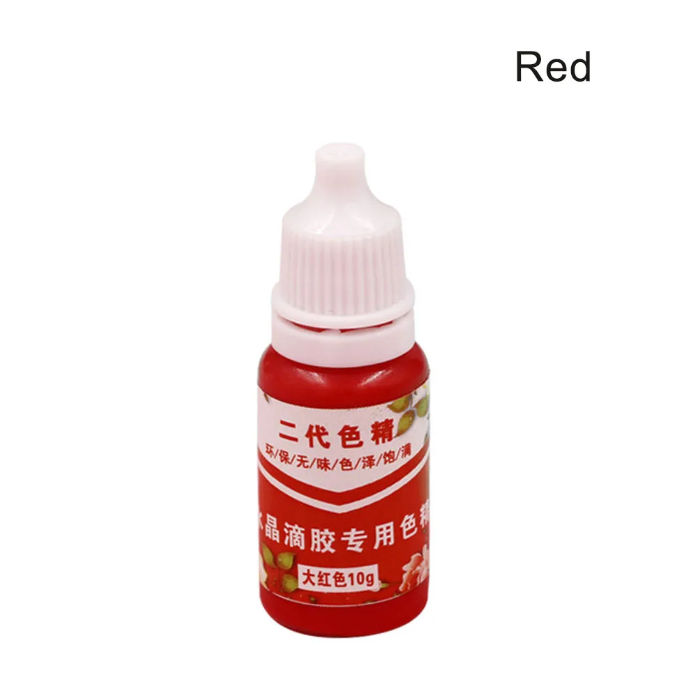 High Concentration UV Resin Liquid Pearl Color Dye Pigment Epoxy for DIY Jewelry Making Crafts GHS99 - Цвет: Red