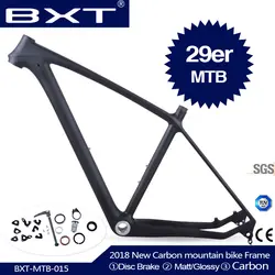 2018 BXT бренд T800 карбоновая mtb рама 29er mtb карбоновая рама 29 карбоновая горная велосипедная Рама 142*12 или мм 135*9 мм велосипедная Рама