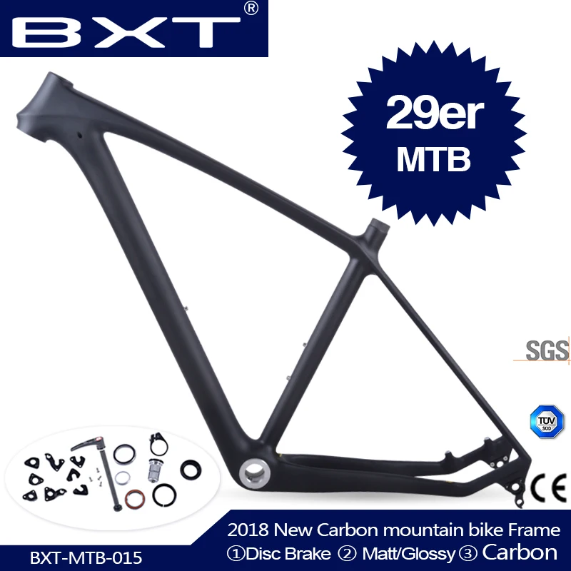 Clearance 2019 BXT brand T800 carbon mtb frame 29er mtb carbon frame 29 carbon mountain bike frame 142*12 or 135*9mm bicycle frame 0