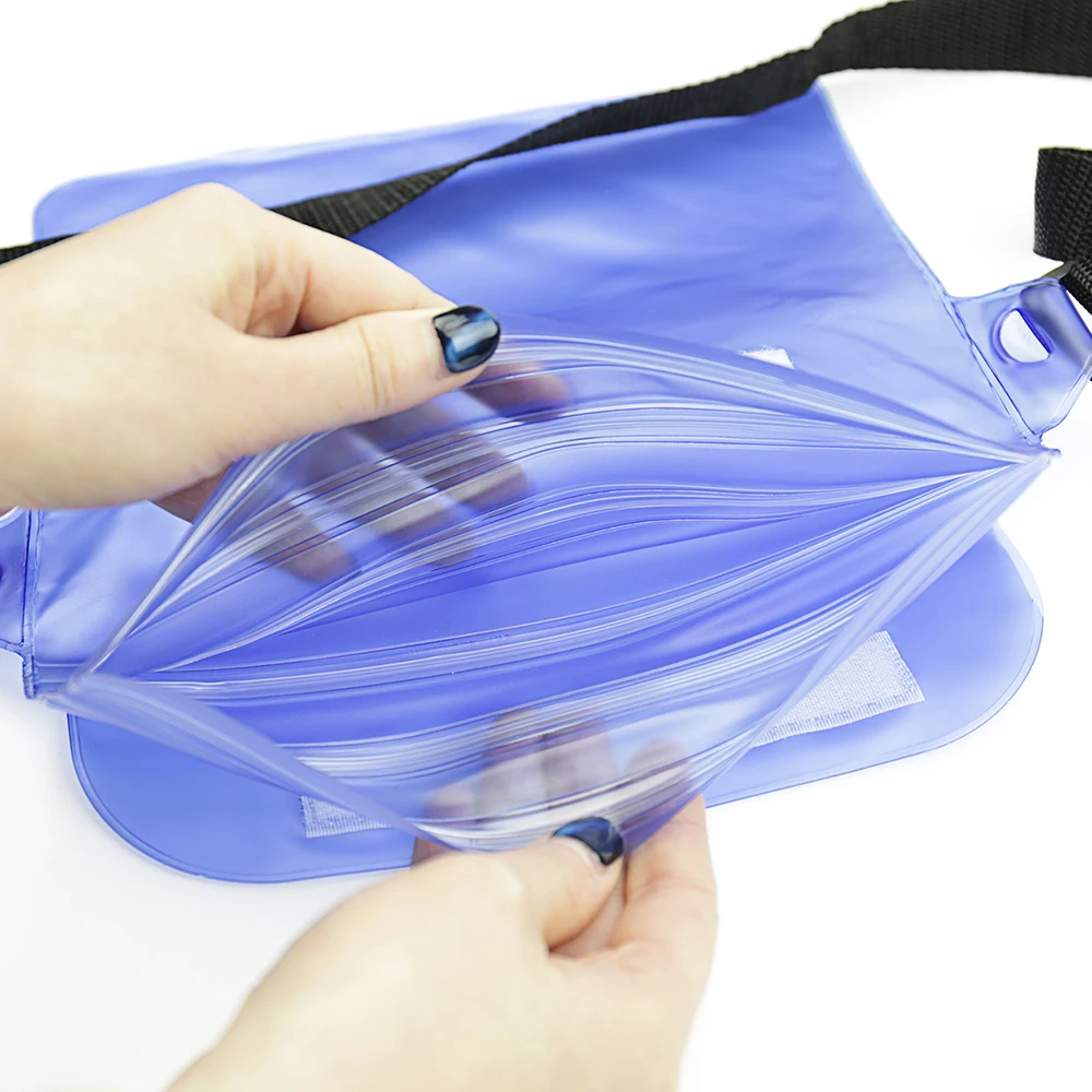 HITORHIKE Durable Waterproof Pouch Phone Bag Money Case With Waist Strap For Beach Swimming Boating Drifting Diving Rowing Boat