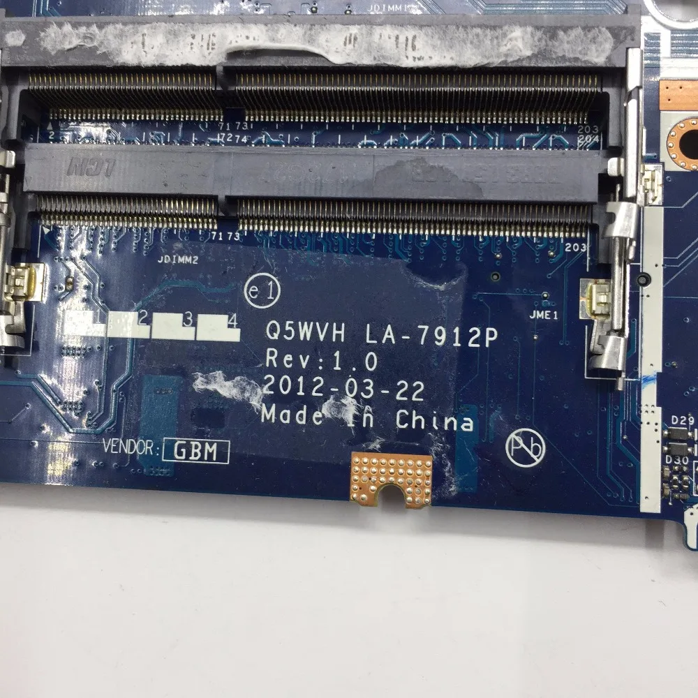 KEFU LA-7912P материнская плата для ноутбука ACER NE56R V3-571 E1-531 E1-571G NV56R Материнская плата ноутбука Q5WTC Q5WVH Q5WV1 LA-7912P HM77 Тесты