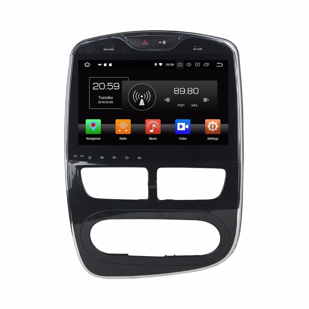 Excellent 4GB RAM 10.1" Android 9.0 Car Radio Audio DVD GPS for Renault Clio 2014 2015 2016 2017 Bluetooth 4.2 WIFI Mirror-link USB DVR 1
