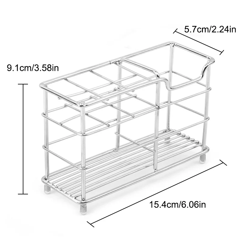 Держатель для зубной пасты и для зубной щетки из нержавеющей стали, стеллаж для хранения, органайзер, держатель для бритвы, подставка, аксессуары для ванной комнаты