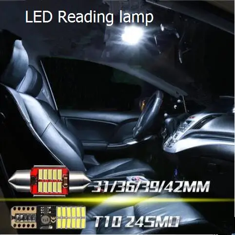 

1pc Universal Car-styling LED White lights Door light Roof Reading Trunk License number plate Lamps,auto accessories