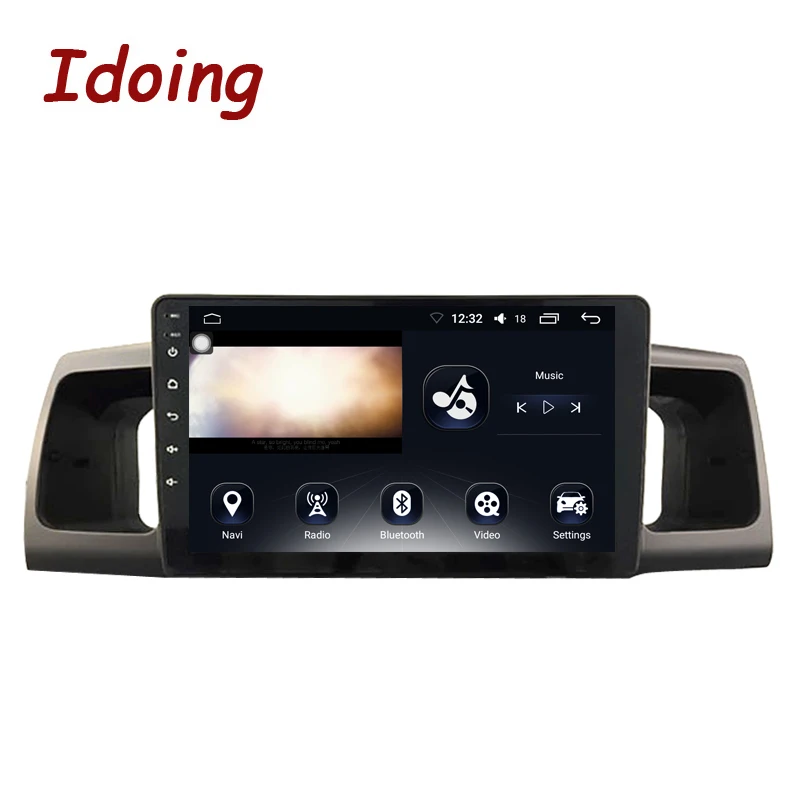 Idoing " 4G+ 64G Восьмиядерный автомобильный Android8.0 Радио мультимедийный плеер подходит для Toyota Corolla2000-2006 2.5D ips gps навигация и ГЛОНАСС