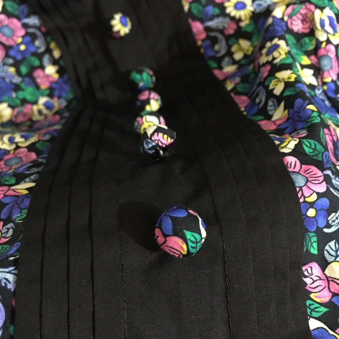 High Quality Brand Pure Cotton Clothes Women Summer Vintage Printed Dress Turn Down Collar Sleeveless Slim A Line Dresses