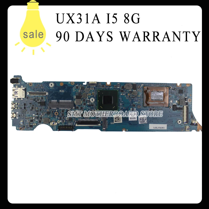 For Asus font b laptop b font motherboard UX31A UX31A2 with i5 CPU 8G font b