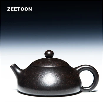 

200ml Authentic Yixing Teapot Handmade Chinese Health Purple Clay Tea Maker Kung Fu Tea Set Black Gold Sand Mud Yu Ru Pot Kettle