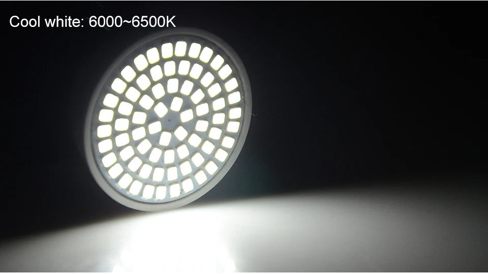 4W 6W 8W GU10 E27 220V LED Spotlight Bulb 2835 5730 SMD 54LEDs 72 LEDs Bulbs Lamp Light Glass Body For Indoor Led lamps lighting (4)