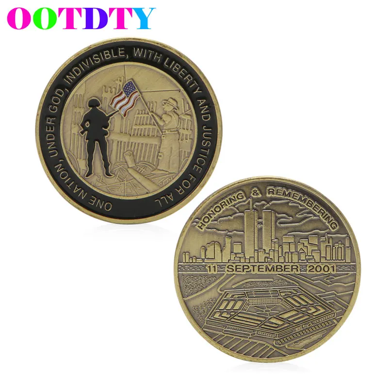 

Honoring remembering 11 September 2011 Commemorative Coin Zinc Alloy Commemorative Coin No-currency Coins