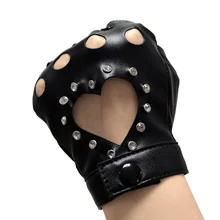 Горячие модные перчатки из натуральной кожи для женщин love half finger перчатки женские перчатки дамские перчатки высокого качества