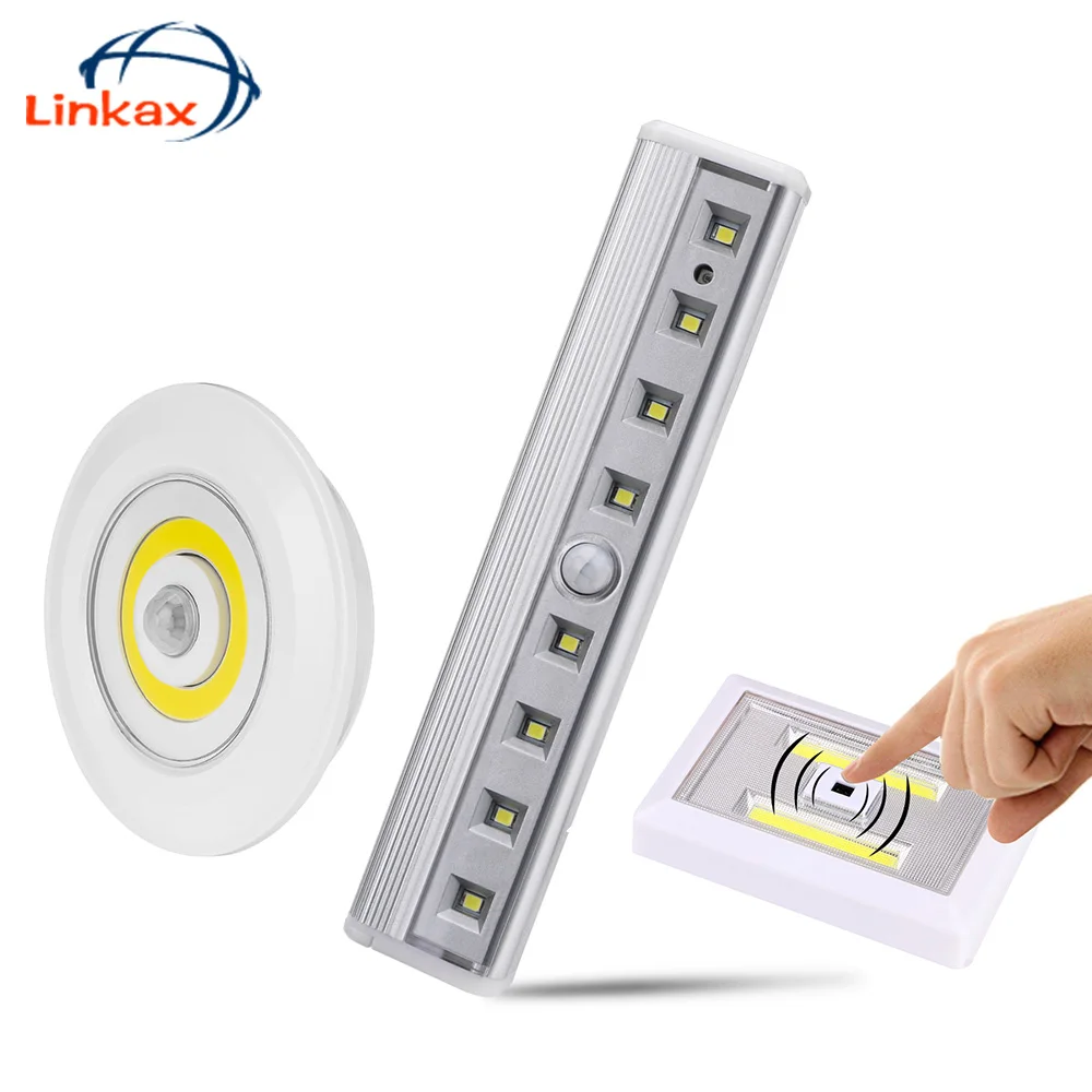 

Motion Activated Night Light Closet Corridor Cabinet led Sensor Light Wall Emergency Lamp Hallway Bedroom Home