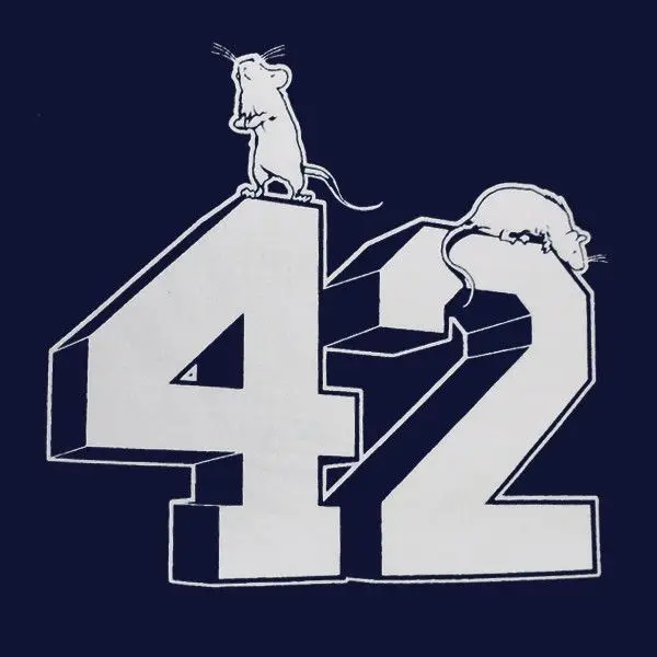 Модная мужская футболка бесплатная доставка Hitchhiker's Guide to the Galaxy вдохновленная 42