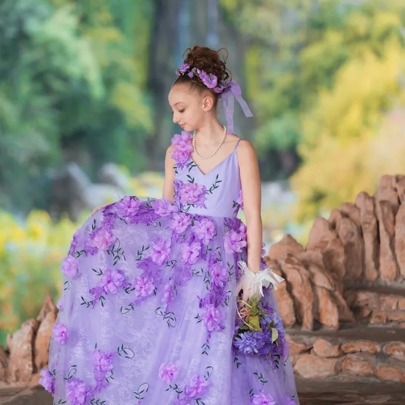 Купить 2017 новый довольно цветочные кружева pageant платья для девочек ...