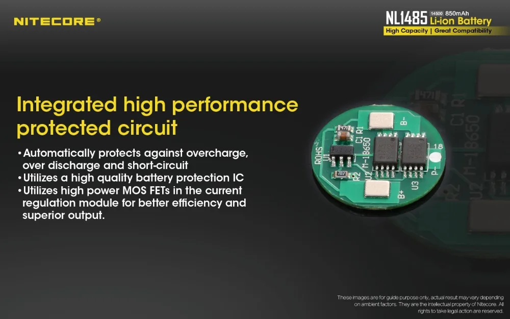 NL1485, 850mAh, 14500 bateria para dispositivos de