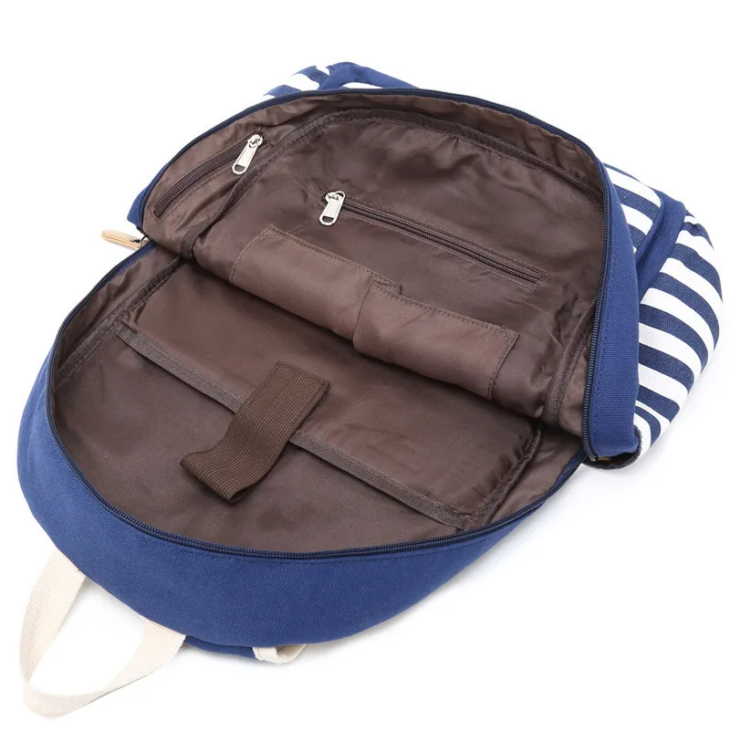 Женский рюкзак, USB зарядка, рюкзак для ноутбука для девочек-подростков, школьный рюкзак, сумка, модные женские дорожные рюкзаки в полоску