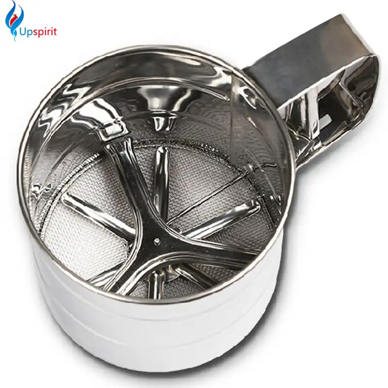 Funnel Shape Flour Sifter Fine Mesh Powder Sieve Icing Sugar Manual Cup Kitchen