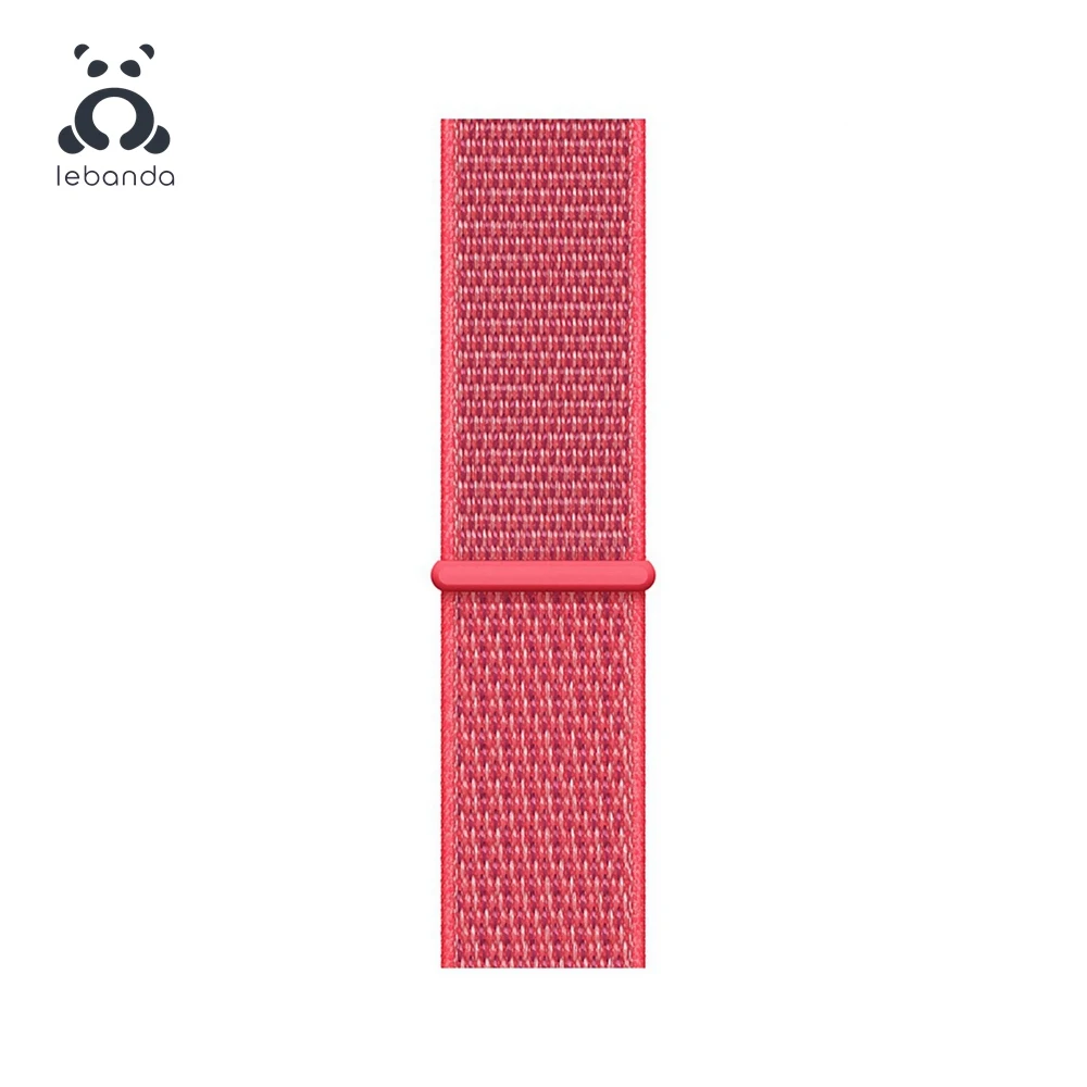 Lebanda Sport loop для apple watch 5, 4, 3, 2, 1, ремешок для iwatch 38, 40, 42, 44 мм, тканый нейлоновый ремешок, Аляска, синий - Цвет ремешка: Hibiscus