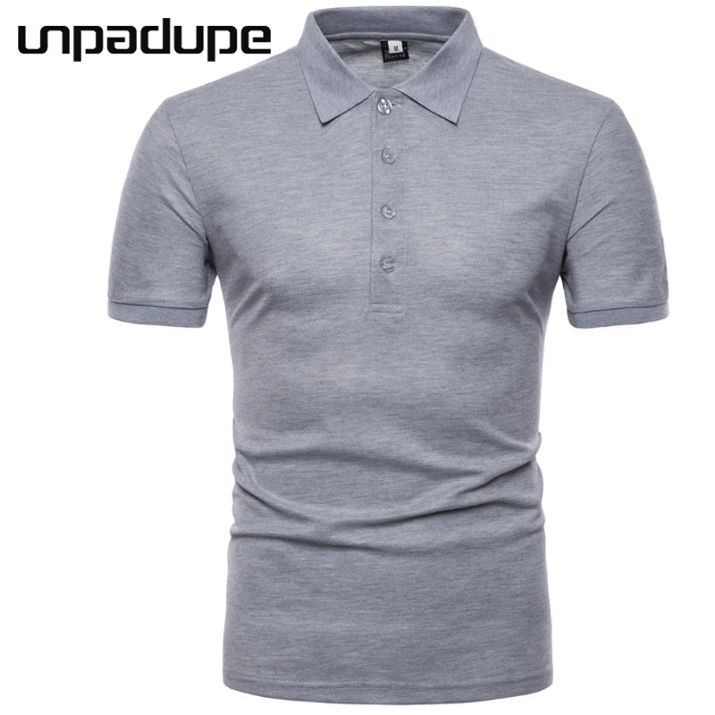 

Polo Shirt Men 2018 Polo Men'S Shirt High Quality Cotton Short Sleeve Back Printing Shirt Summer Breathable Solid Male Shirt XXL