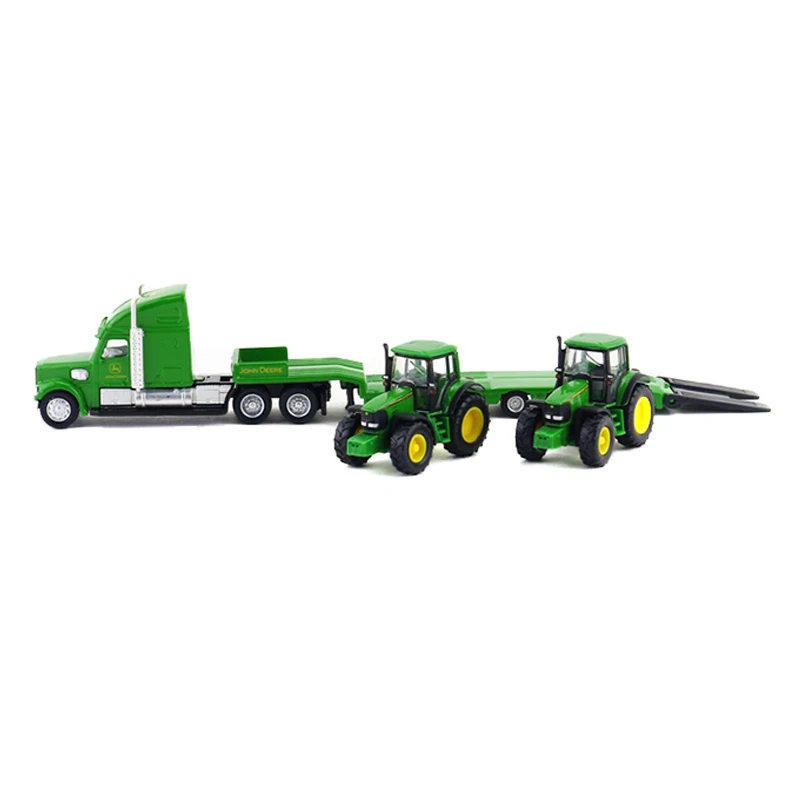 Koop SIKU 1 87 schaal Truck Speelgoed Tractor Model Platform Truck New Holland Tractoren Lichtmetalen Trailer Kinderen Speelgoed Auto  S Boerderij Transporter