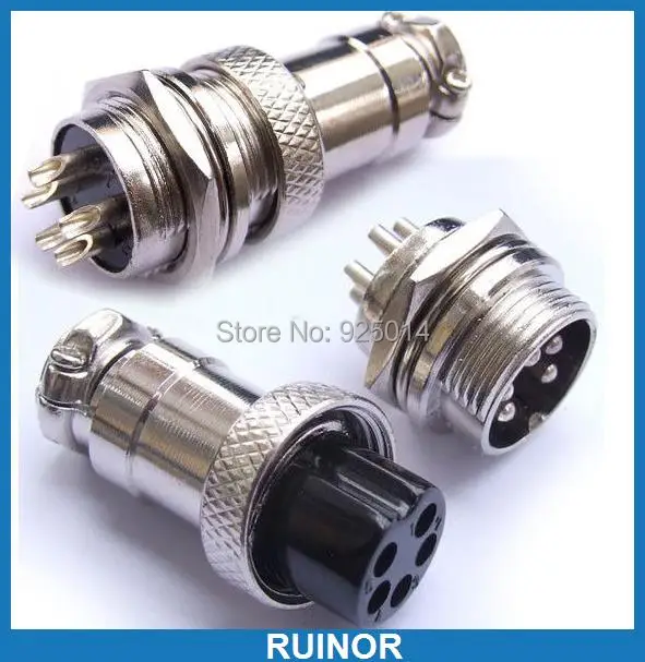 

20PCS 5 Pin XLR plug Aviation Ham Radio for PCB Charger Handle Soldering iron