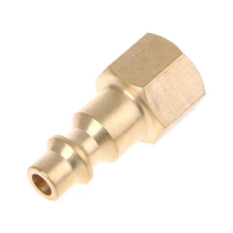 Solid Brass 1/4" NPT Quick Connector Air Hose Fittings Air Compressor Coupler Plug