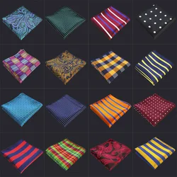 Hombre de Lujo de Poliéster Bolsillo Cuadrado Floral a Rayas a Rayas Punto Pañuelo Vendimia Hombre Jacquard Tejido para Banquete de Boda Hombre de Lujo de Poliéster Bolsillo Cuadrado Floral a Rayas a Rayas Punto Pañuelo Vendimia Hombre Jacquard Tejido para Banquete de Boda