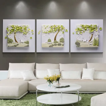 

European Resin Embossed Painting Wall Hanging Crafts Decoration Restaurant Home Livingroom Sofa Background Wall Mural Ornaments