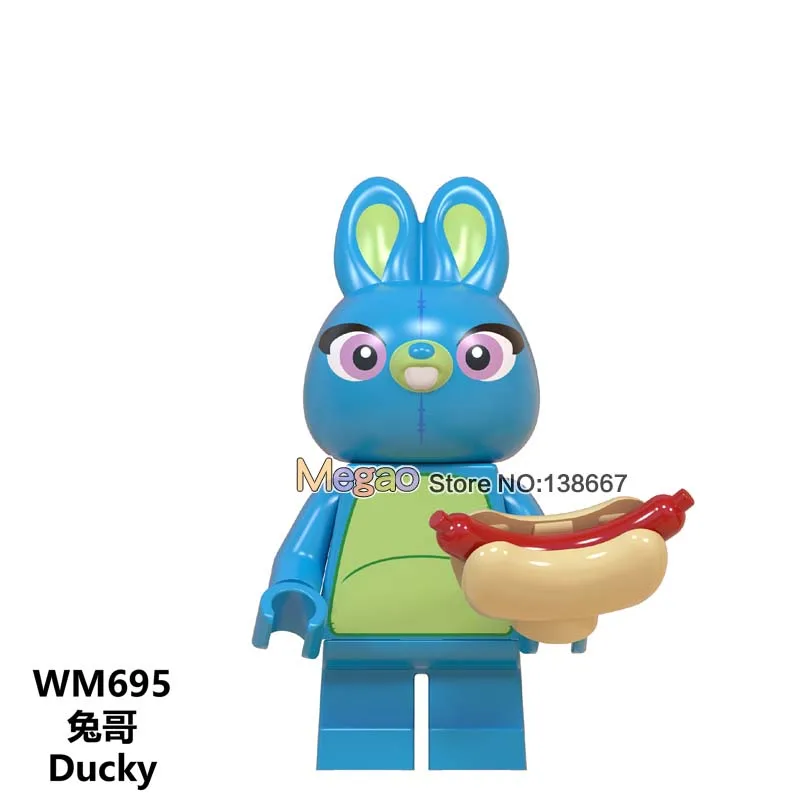 

Toy Story 4 Buzz Lightyear Jessie Woody Bo Peep Duke Caboom Ducky Gaby Baby Stitch Building Blocks Friend Toys Gift