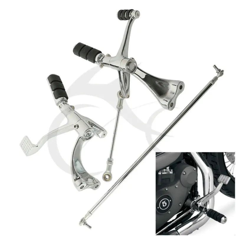 Footpeg Chrome Forward Controls Kit With Pegs Levers Linkage For Harley