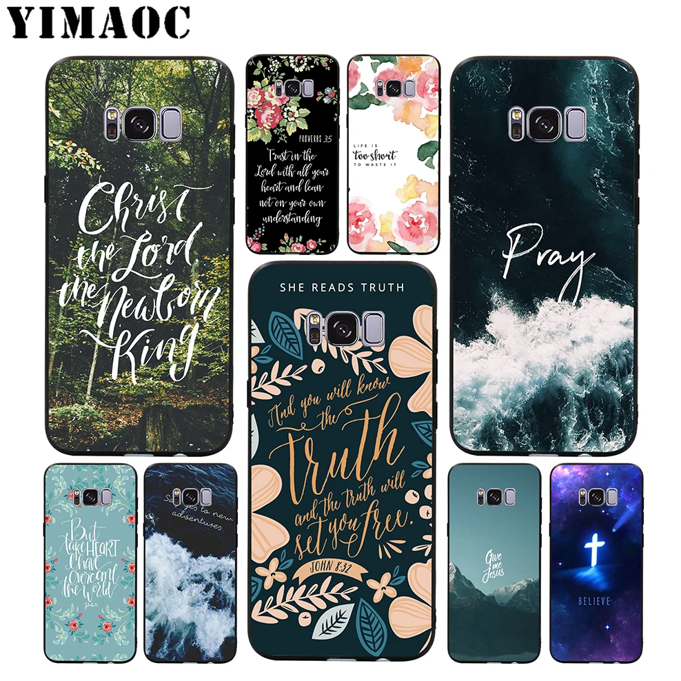 YIMAOC Jesus Christ Christian Soft Case for Samsung Galaxy S10 S10e S9 S8 A6 Plus S7 S6 Edge A7 A5 A3 J6 Note 9 8 |